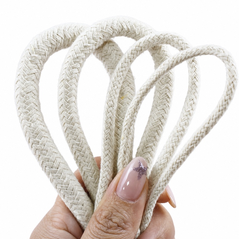 Macrame Cord Cotton - Cuerda de Algodón Trenzada de 10/20M,