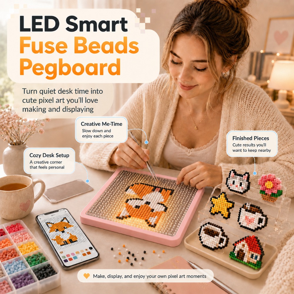 Art Craft App - Tablero de Cuentas LED con Guía