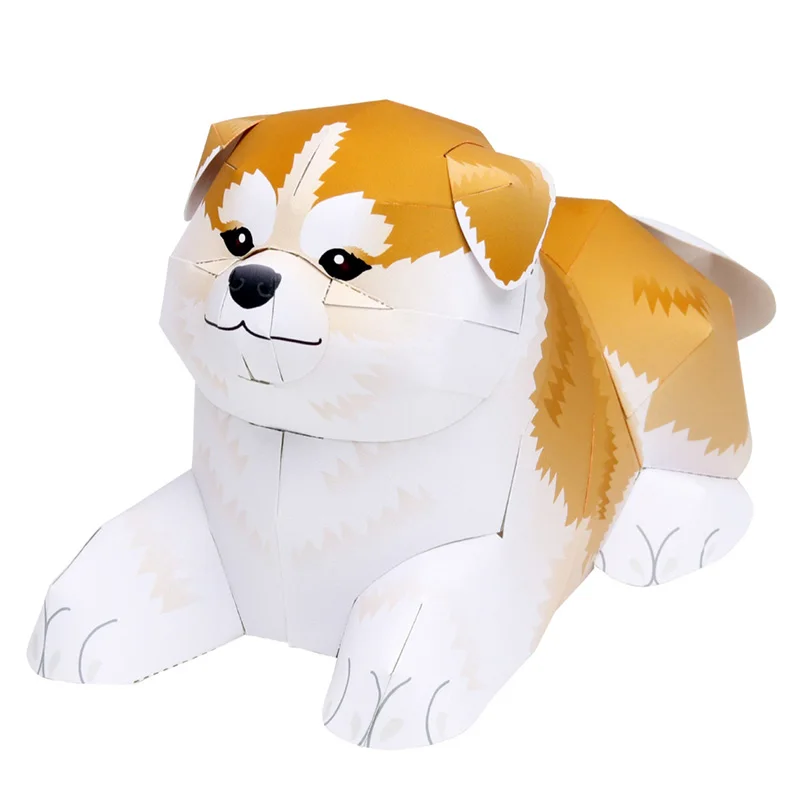 Art Craft Cardboard - Akita Shiba Inu plegable hecho a