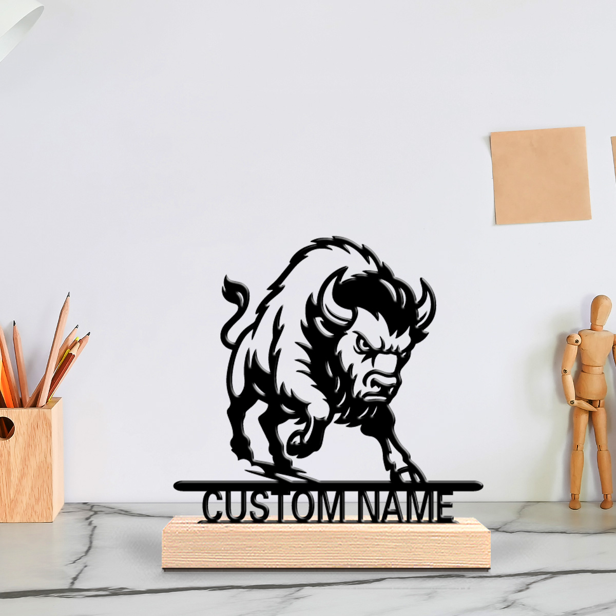 Art Y Craft - Estatua de león minimalista personalizable con