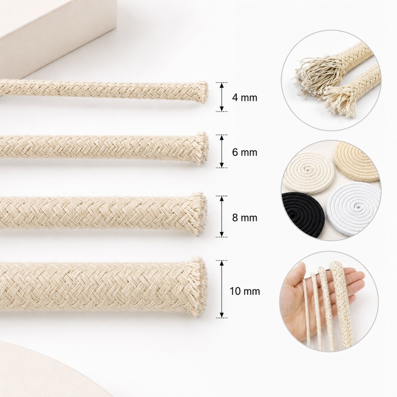 Cuerda de Algodón Trenzada de  - Macrame Cord Cotton reseña y precio