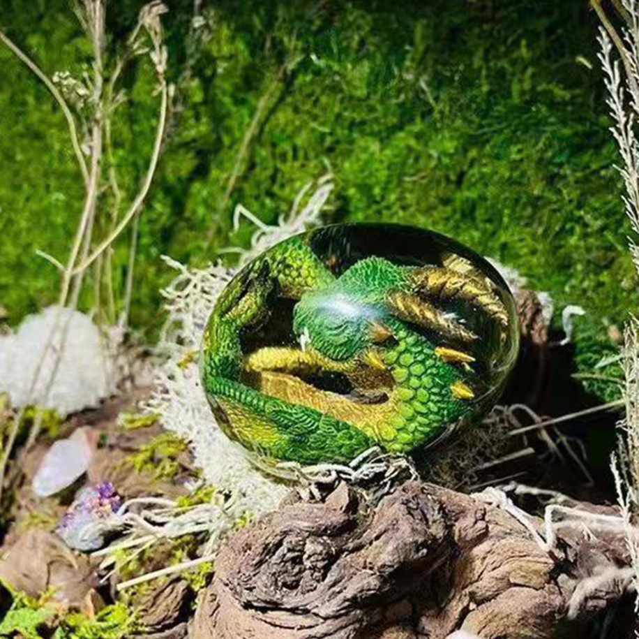 Estatua de huevo de dragón de  - Art Craft Easter reseña y precio
