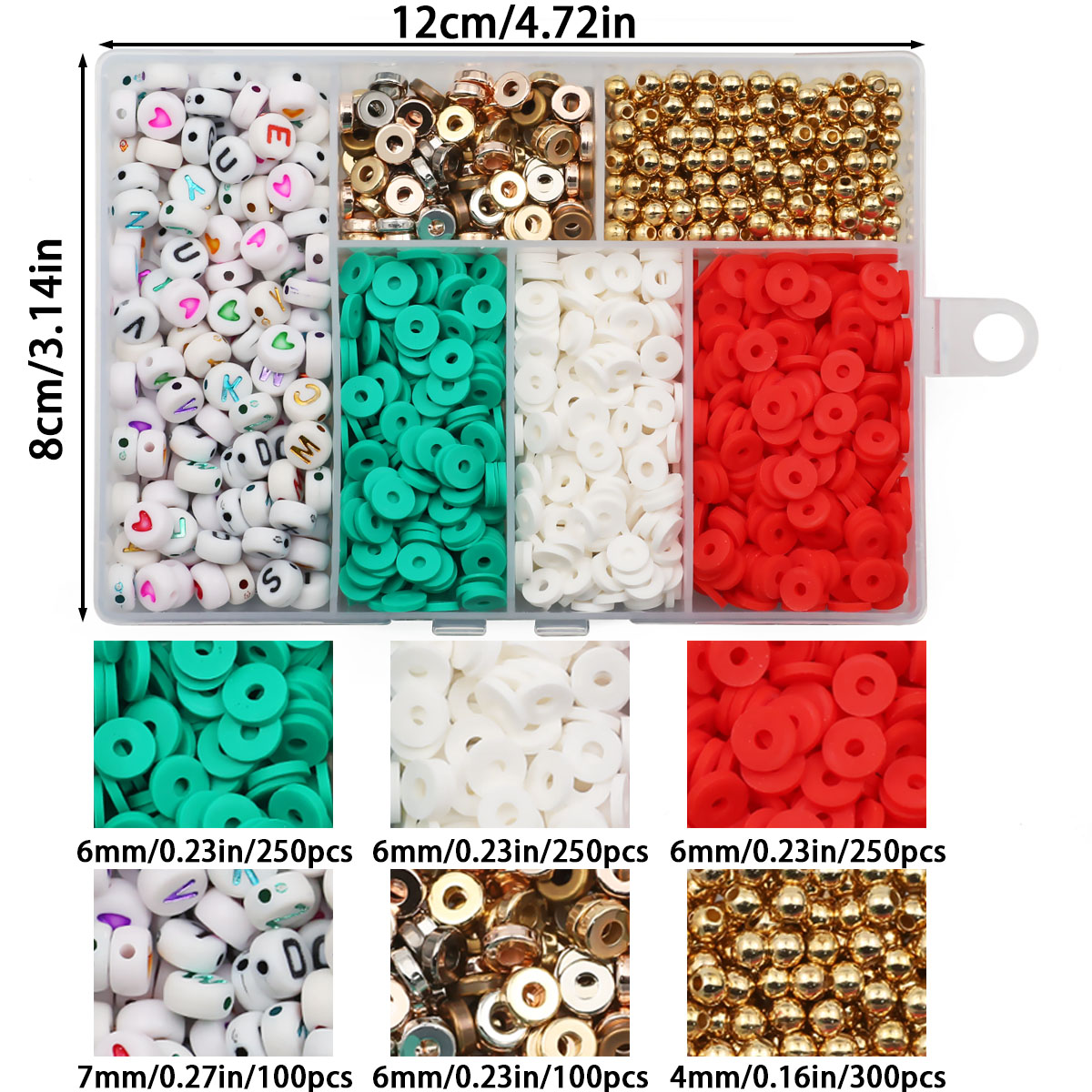 Juego de 2000 cuentas de arcil - Polymer Clay Set reseña y precio