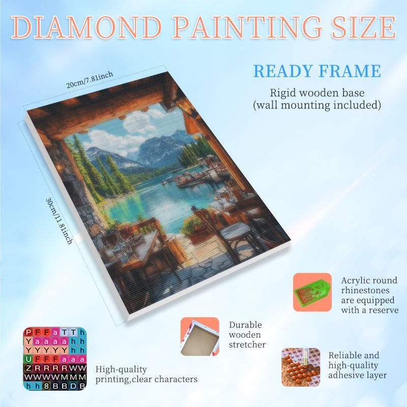 RUOPOTY Kit de Pintura de Diam - Art Craft Restaurant reseña y precio
