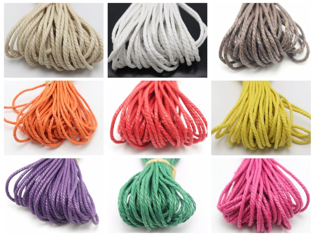 Cordón de algodón trenzado enc - Macrame Cord Cotton reseña y precio