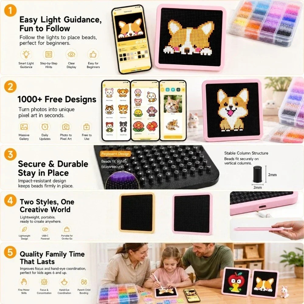 Tablero de Luces LED con Guía  - Art Craft App reseña y precio