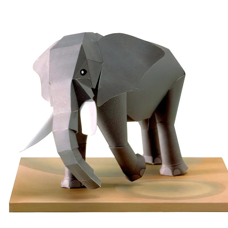 Elefante africano Origami arte - Art Craft Cardboard reseña y precio