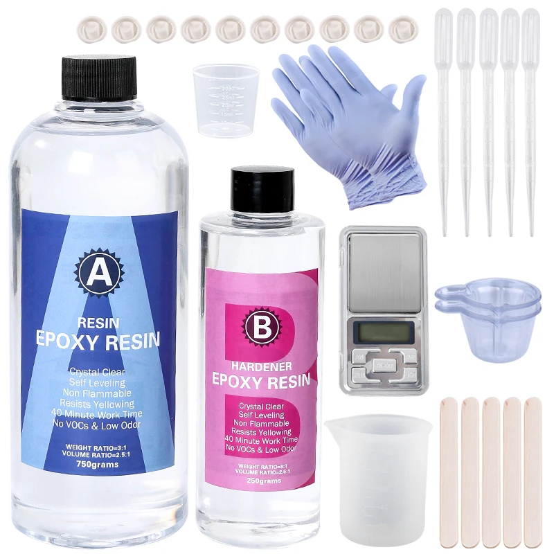 Kit de resina epoxi transparen - Art Craft Cup reseña y precio