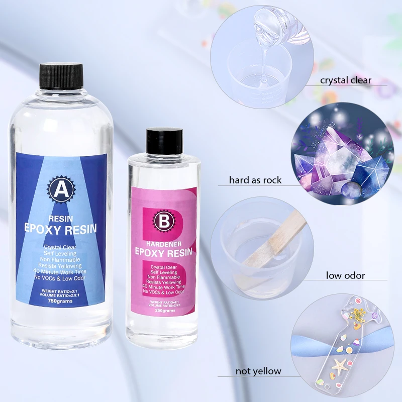 Kit de resina epoxi transparen - Art Craft Cup reseña y precio