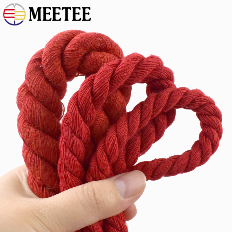 Cuerda de algodón roja de 4/5/ - Macrame Cord Cotton reseña y precio