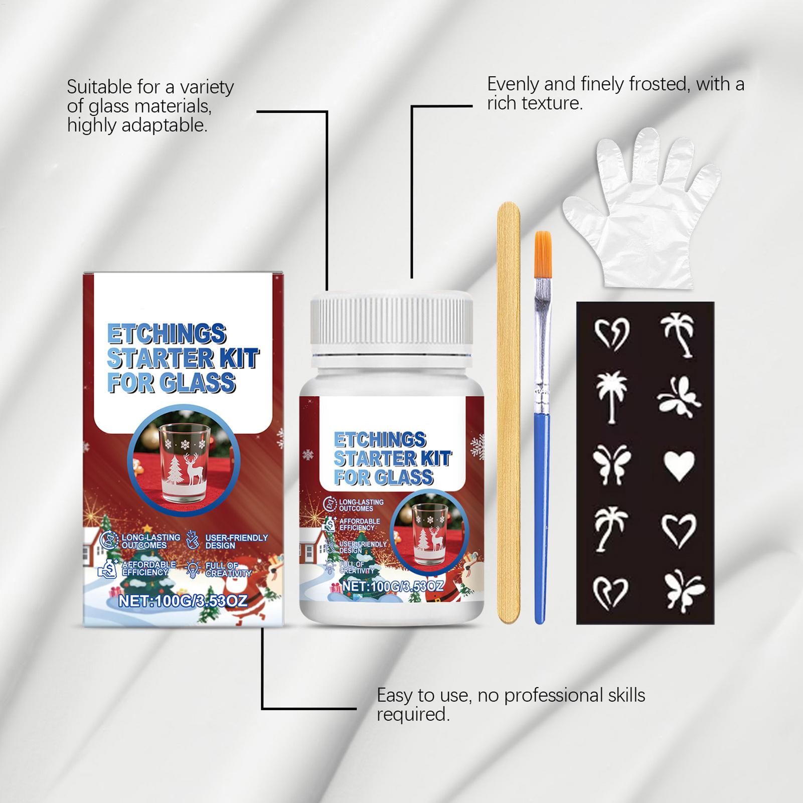 Kit de grabado de vidrio, Kit  - Art Craft Cup reseña y precio