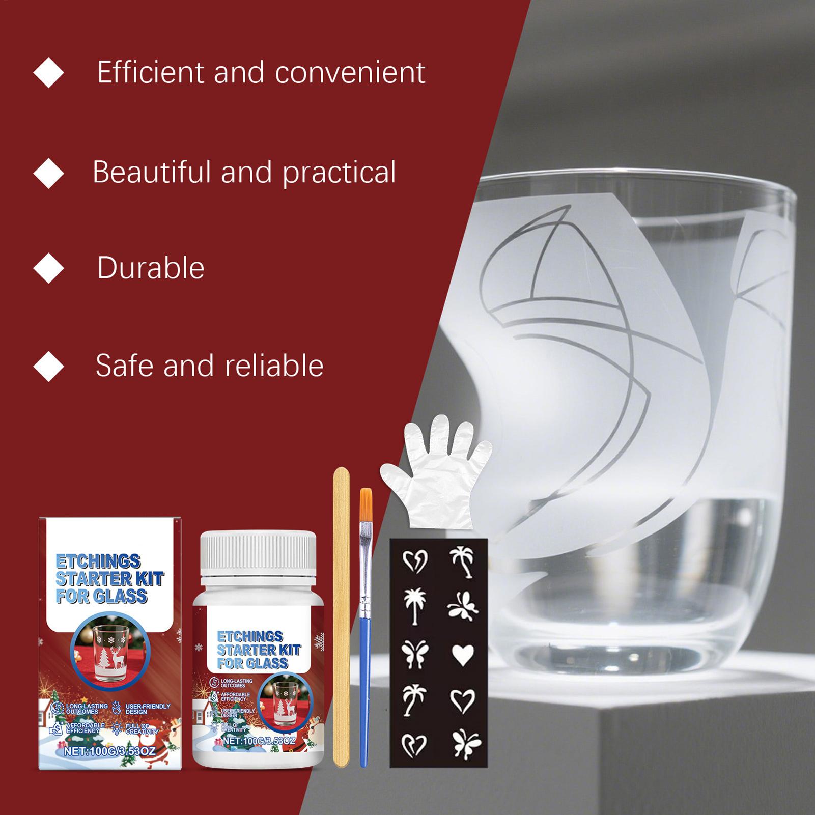 Kit de grabado de vidrio, Kit  - Art Craft Cup reseña y precio