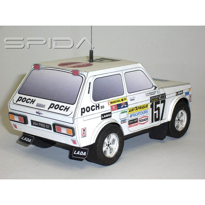 Lada Niva-Mini coche de carrer - Art Craft Cardboard reseña y precio