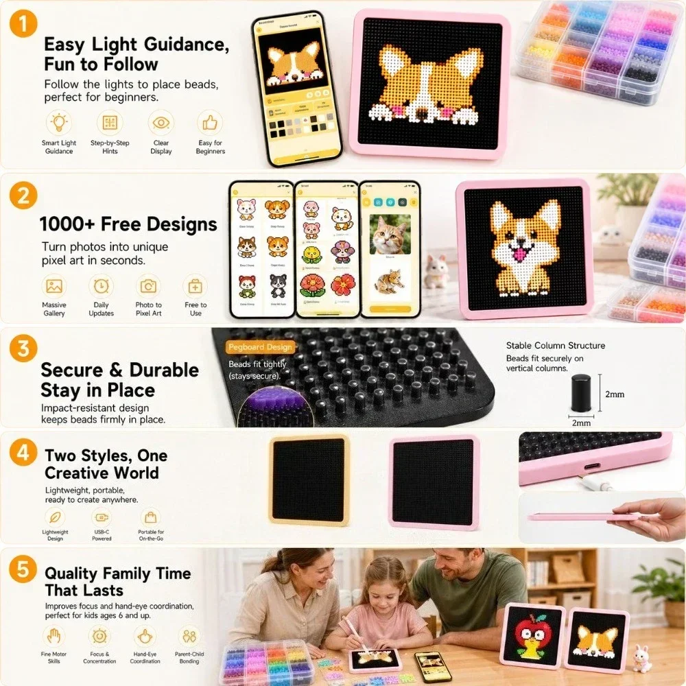Tablero de Luces LED con Guía  - Art Craft App reseña y precio