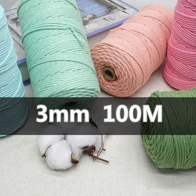 Cordón de macramé de 3mm y 100 - Macrame Cord Cotton reseña y precio