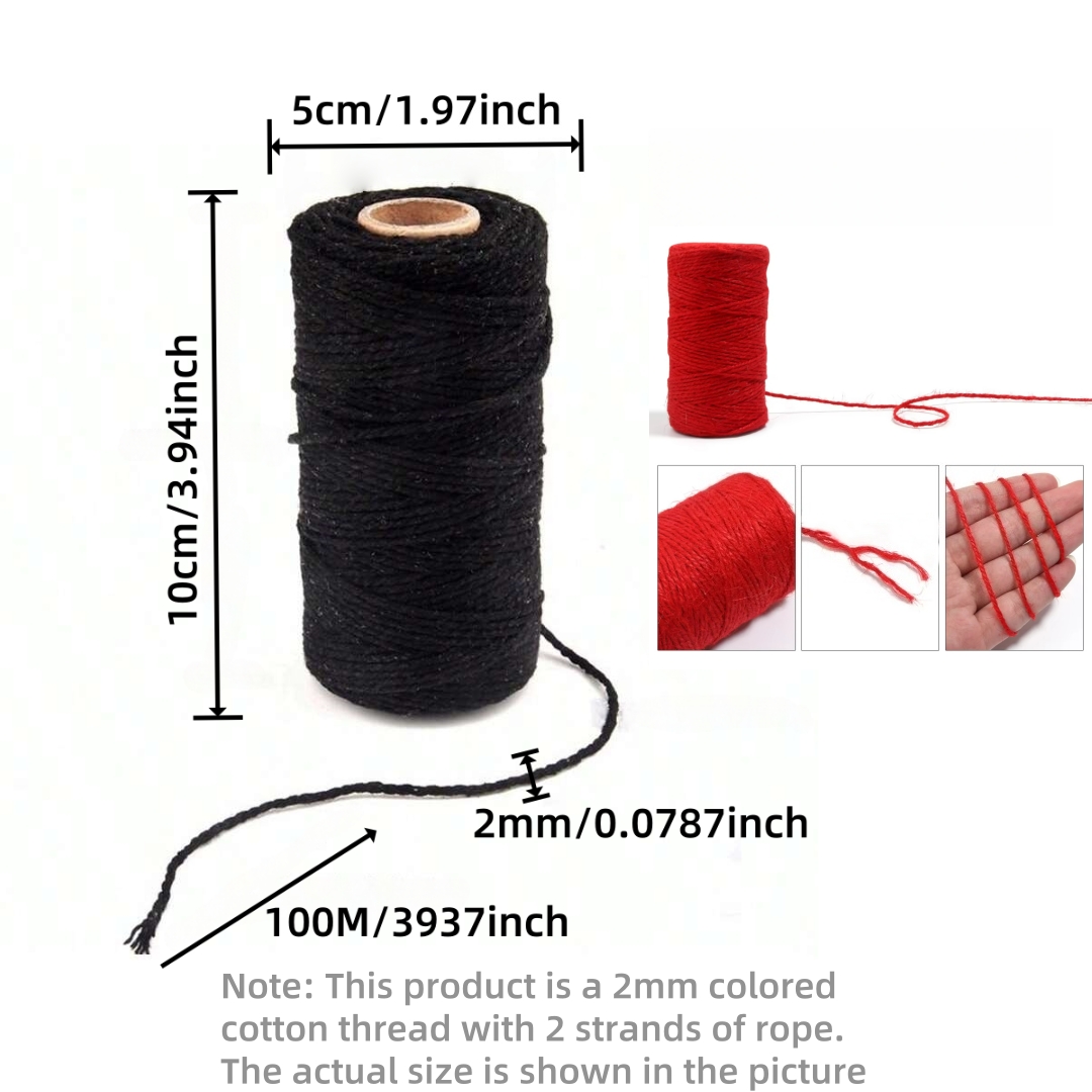 Cordel de Algodón de 2mm y 100 - Macrame Cord Cotton reseña y precio