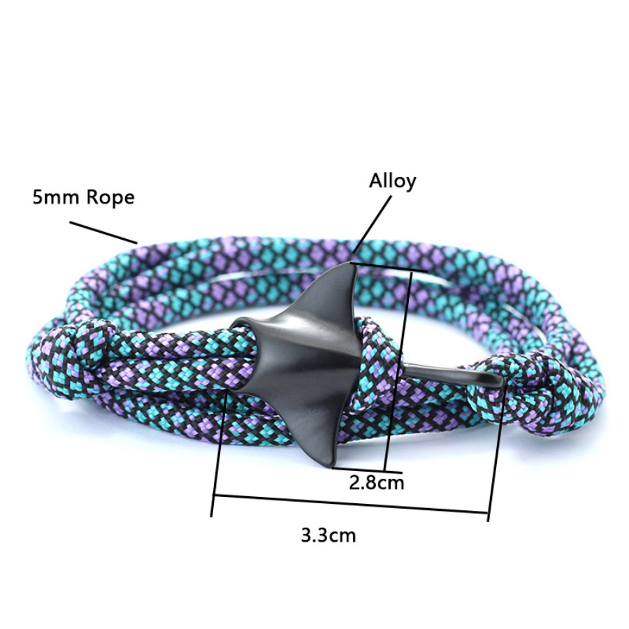 Elegante pulsera Manta hombres - Macrame Cord Cotton reseña y precio