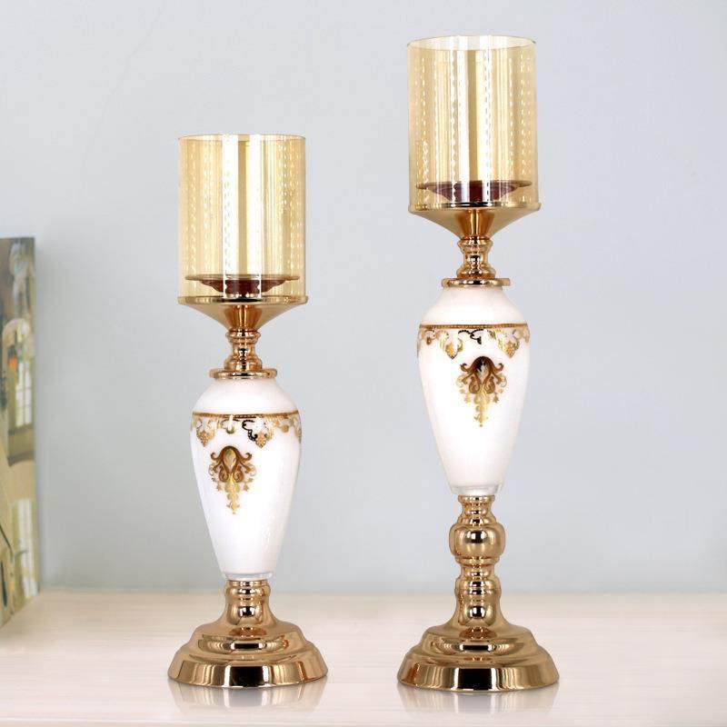 Candelabro decorativo de metal - Art Craft Restaurant reseña y precio
